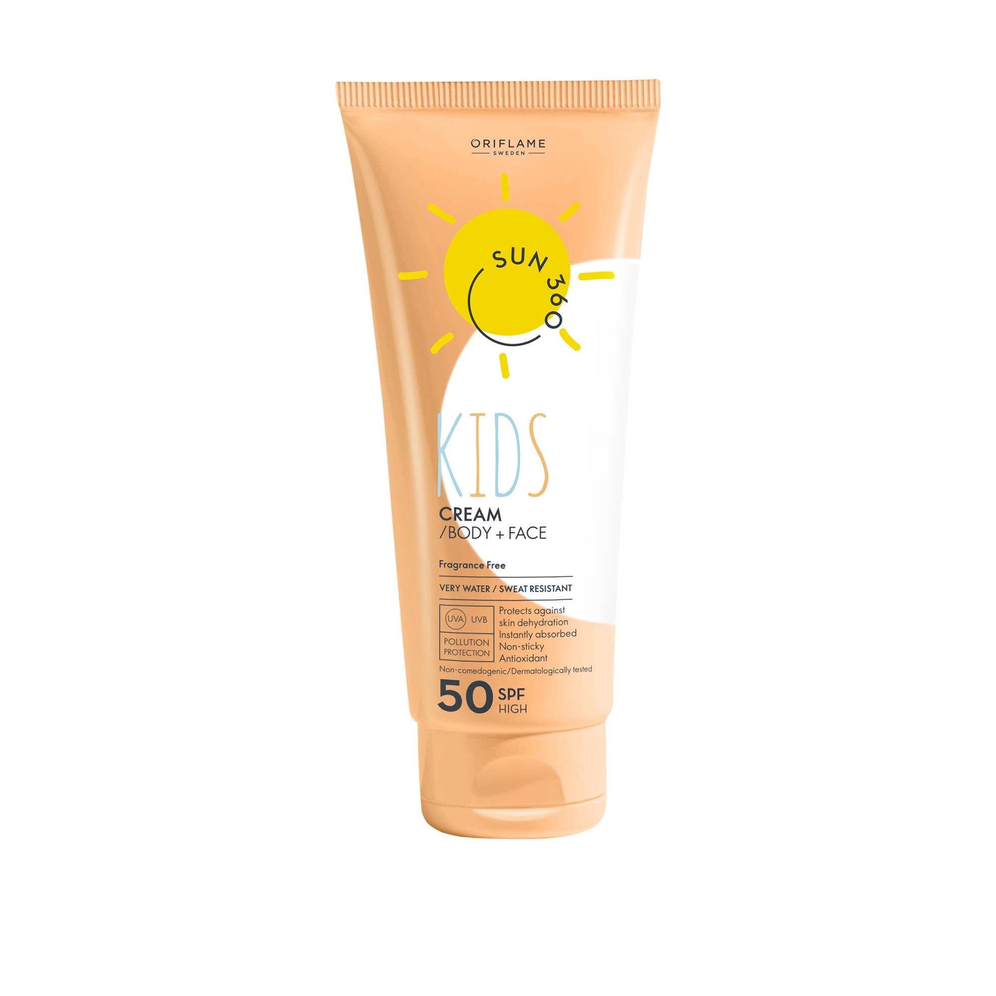 کرم ضد آفتاب کودک سان 360 اوریفلیم SUN 360 Kids Cream Body + Face SPF 50 High Oriflame کرم ضد آفتاب کودک سان 360 اوریفلیم SUN 360 Kids Cream Body + Face SPF 50 High Oriflame