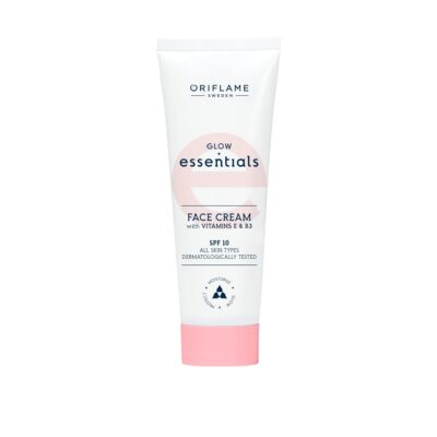 کرم صورت اسنشیالز ویتامینه اوریفلیم Glow Essentials Face Cream with Vitamins E & B3 SPF 10 Oriflame