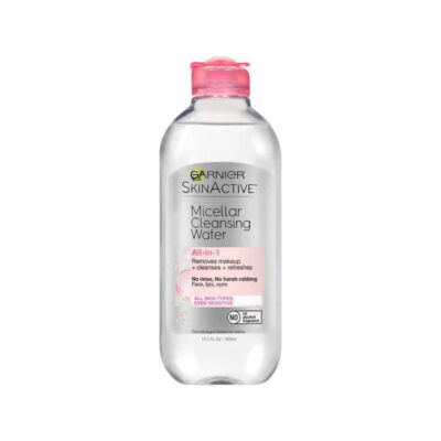 محلول آرایش پاک کن میسلار گارنیر مخصوص پوست حساس حجم 400 میل Garnier Micellar Water Facial Cleanser 400ML