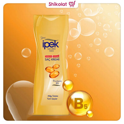 شامپو نرم کننده مو ایپک حاوی پرو ویتامین B5 حجم 600 میلی لیتر Ipek pure silk extract essential care Hair Conditioner