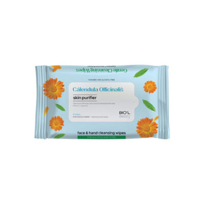 دستمال مرطوب بیول حاوی عصاره کالاندولا بسته ده عددی Biol Calendula Cleansing Wipes