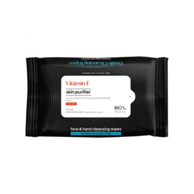 دستمال مرطوب بیول مخصوص آقایان آنتی باکتریال و نرم کننده دست و صورت Biol Face And Hand Cleansing Wipes For Men