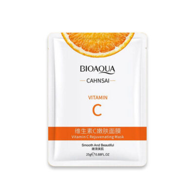 ماسک ورقه ای جوانساز صورت حاوی ویتامین C بیوآکوا Bioaqua Vitamin C Rejuvenating Mask