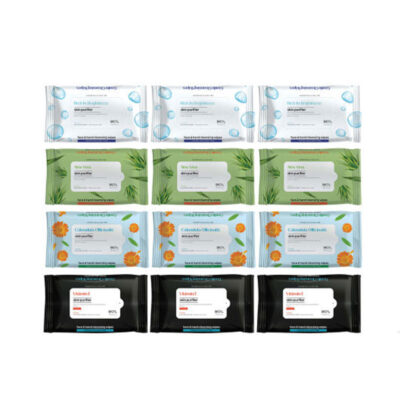 دستمال مرطوب بیول مدل F&H مجموعه 12 عددی