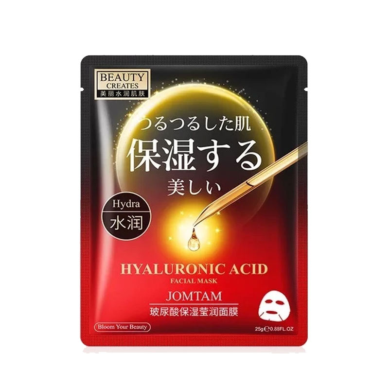 ماسک ورقه ای آبرسان و مرطوب کننده صورت حاوی هیالورونیک اسید جومتام Jomtam Hyaluronic Acid Facial Mask ماسک ورقه ای حاوی هیالورونیک اسید جومتام Jomtam Hyaluronic Acid Facial Mask
