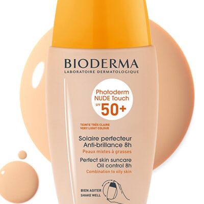 کرم ضد آفتاب رنگ بژ طبیعی مدل Photoderm با SPF+50 با حجم 40 میل بایودرما Bioderma شیکولات