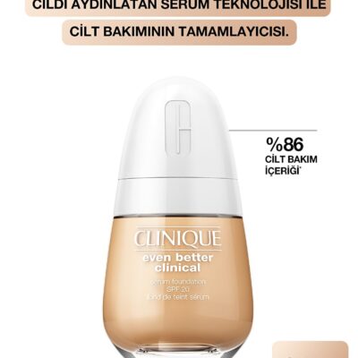 کرم پودر سرمی ایون بتر کلینیکال رنگ بژ SPF 20   کلینیک Clinique شیکولات