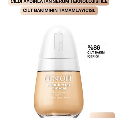 کرم پودر سرمی ایون بتر کلینیکال رنگ بژ SPF 20   کلینیک Clinique شیکولات