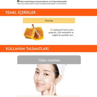 ماسک خواب عصاره مغذی و مرطوب کننده عسل  میشا Missha شیکولات