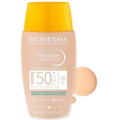 کرم ضد آفتاب رنگ بژ روشن مدل Photoderm با SPF+50 با حجم 40 میل بایودرما Bioderma شیکولات