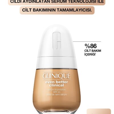 کرم پودر سرمی ایون بتر کلینیکال رنگ بژ SPF 20   کلینیک Clinique شیکولات