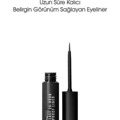 خط چشم 24 ساعته لیکویید لست LIQUIDLAST 24-HOUR مدل POINT BLACK حجم 2.5 میل مک MAC شیکولات