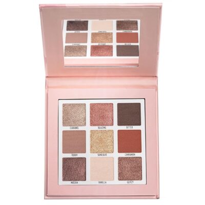 پالت سایه چشم مدل Miss Beauty رنگبندی Nude Addict گلدن رز Golden Rose شیکولات