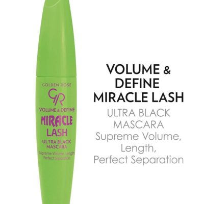 ریمل حجم دهنده و بلند کننده Miracle Lash Ultra مشکی گلدن رز Golden Rose شیکولات