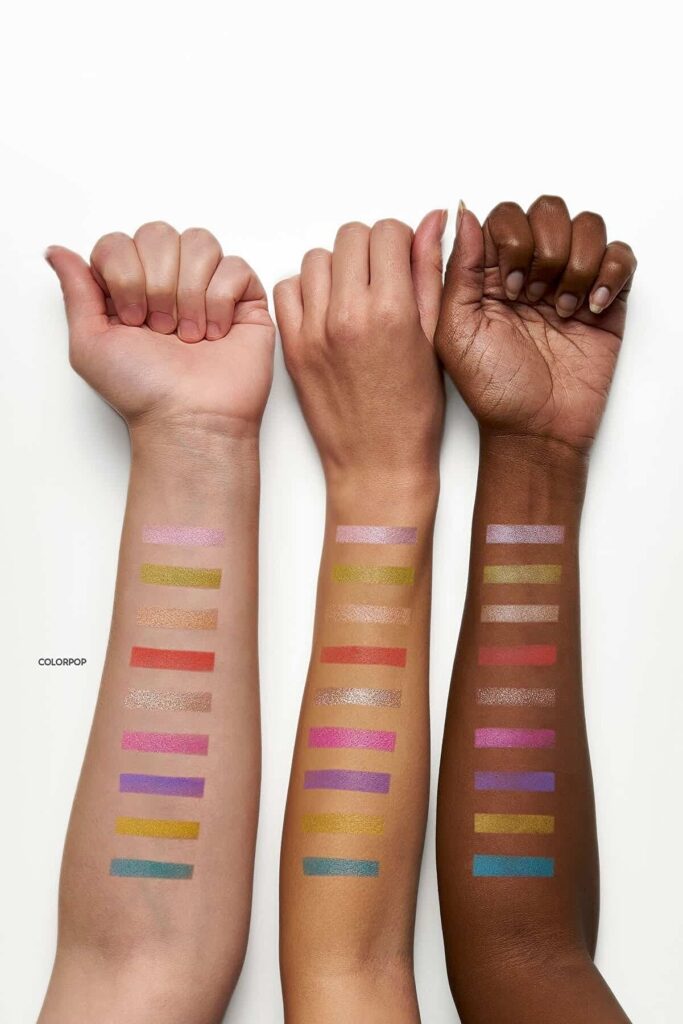 پالت سایه چشم مدل Miss Beauty رنگبندی Colorpop گلدن رز Golden Rose شیکولات