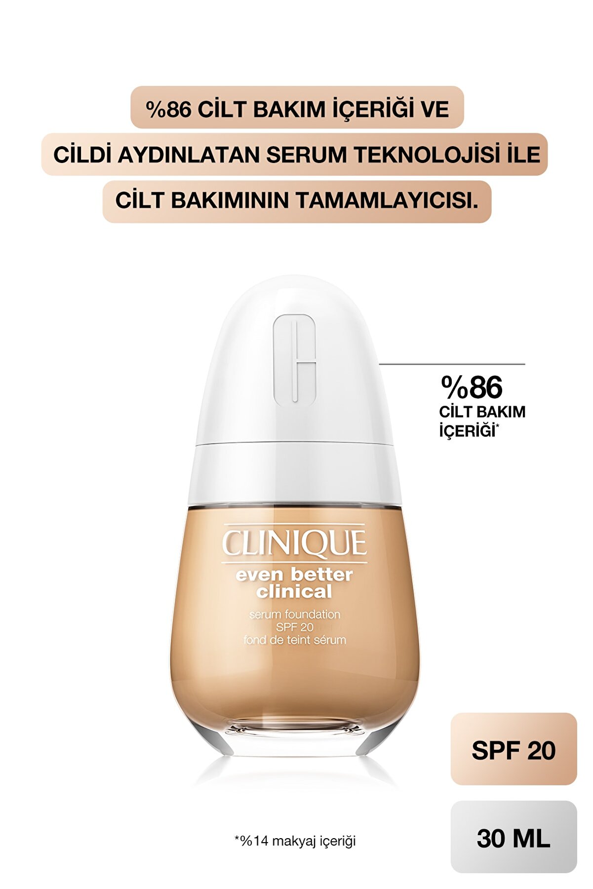 fe64f69f82e452d463777ff75d66075b کرم پودر سرمی ایون بتر کلینیکال رنگ بژ شماره SPF 20 Wn 12 کلینیک Clinique شیکولات