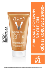 کرم ضد آفتاب حاوی +SPF50 مناسب پوست های معمولی و خشک حجم ۵۰ میلی لیتر ویشی Vichy شیکولات