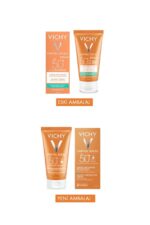 کرم ضد آفتاب حاوی +SPF50 مناسب پوست های معمولی و خشک حجم ۵۰ میلی لیتر ویشی Vichy شیکولات