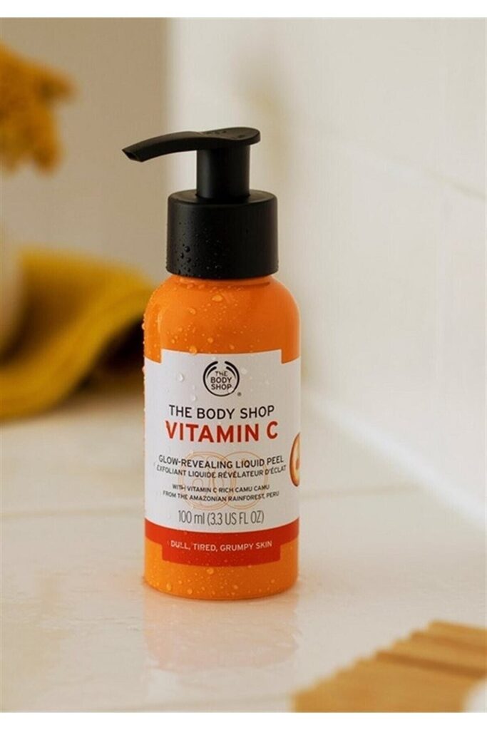 لایهبردار (پیلینگ) ویتامین سی Vitamin c با حجم 100 میلی لیتر بادی شاپ The body shop شیکولات
