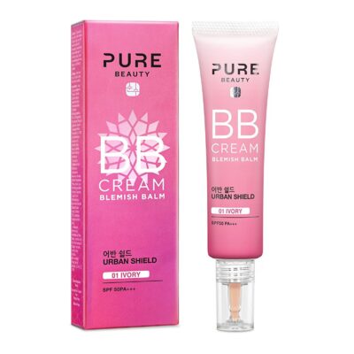 بی بی کرم Spf50 Pa+++ Ivory حجم 30 میلی لیتر پیور بیوتی Pure Beauty شیکولات